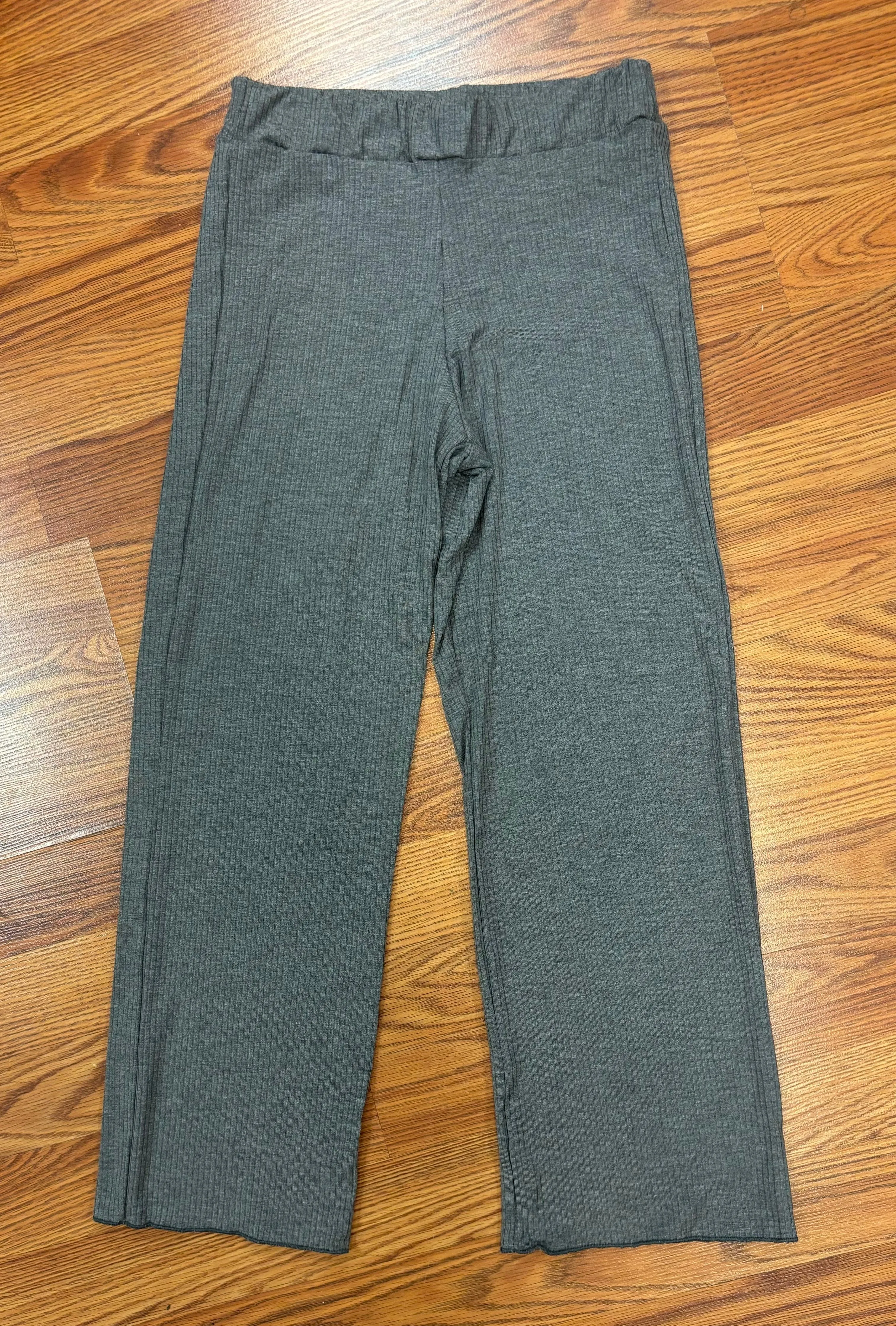 AC407 - Girls Rib Knit Wide Leg Pant