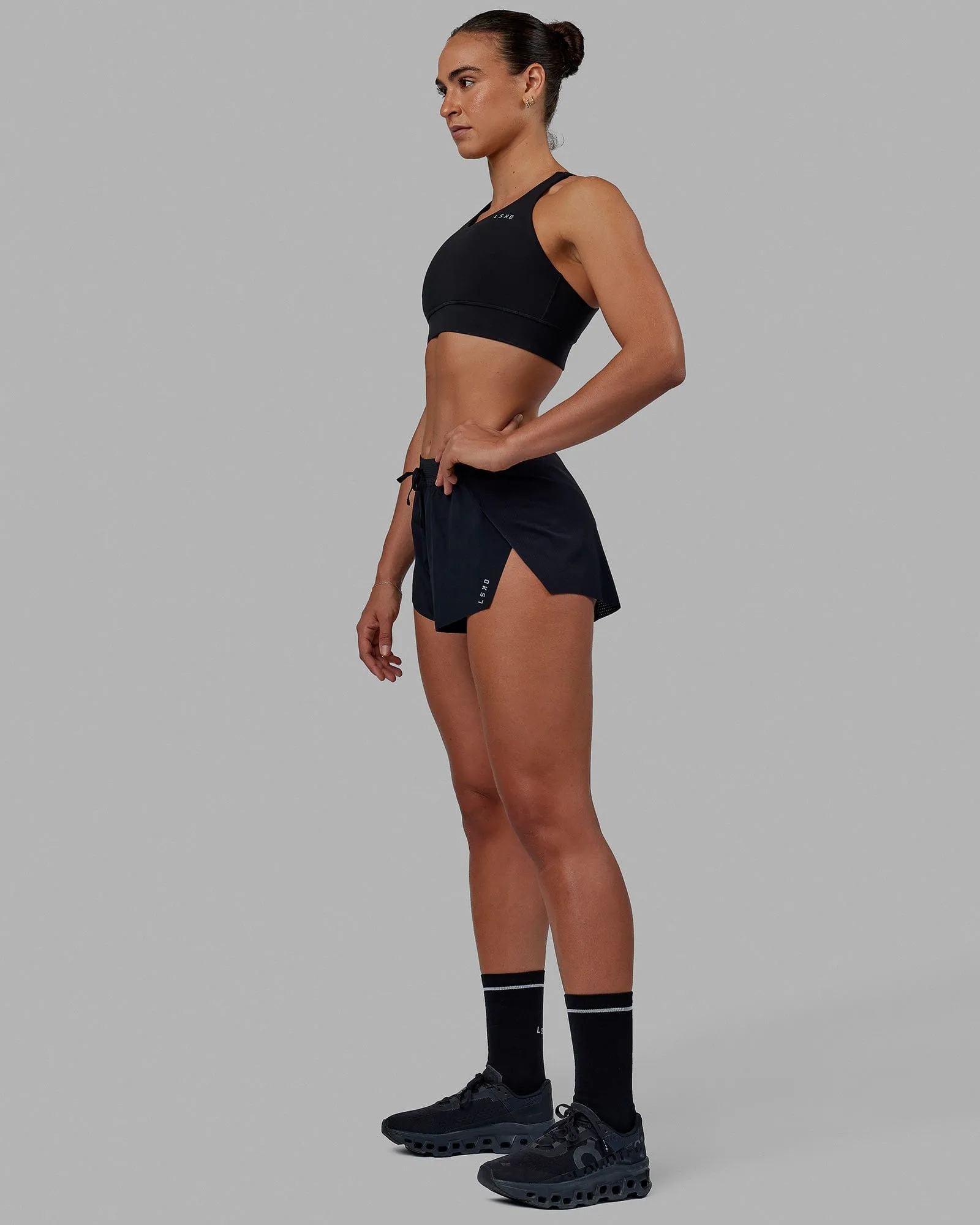 Accelerate 3" Run Shorts - Black
