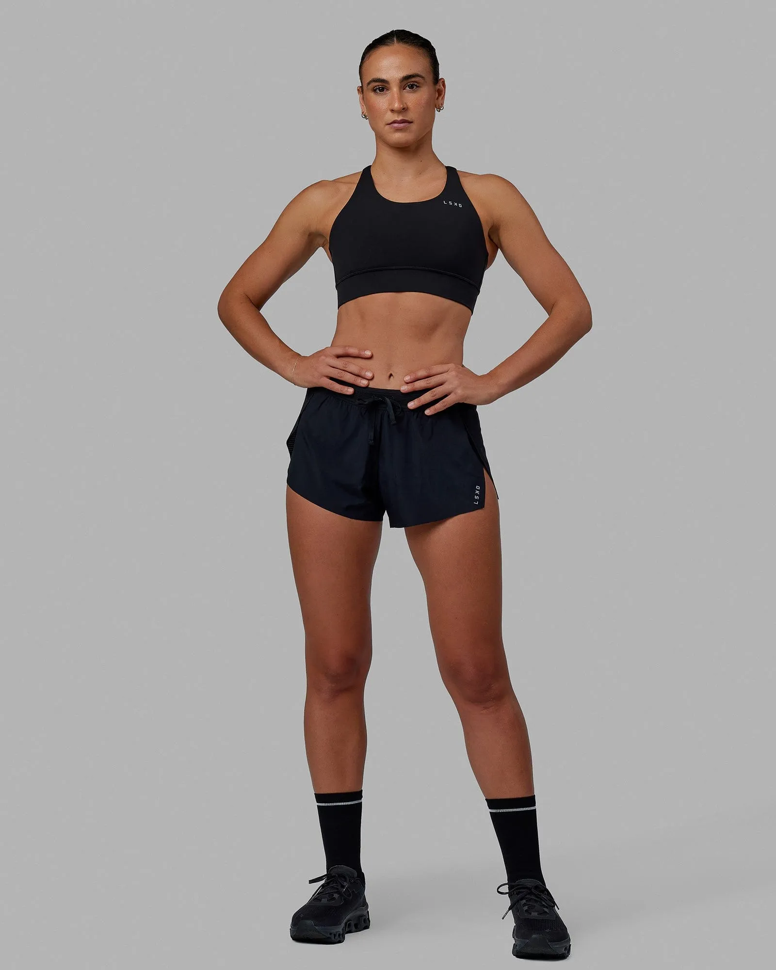 Accelerate 3" Run Shorts - Black