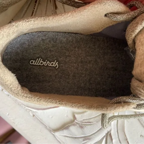 Allbirds Mens Wool Runner Tan Running Shoes Size 12