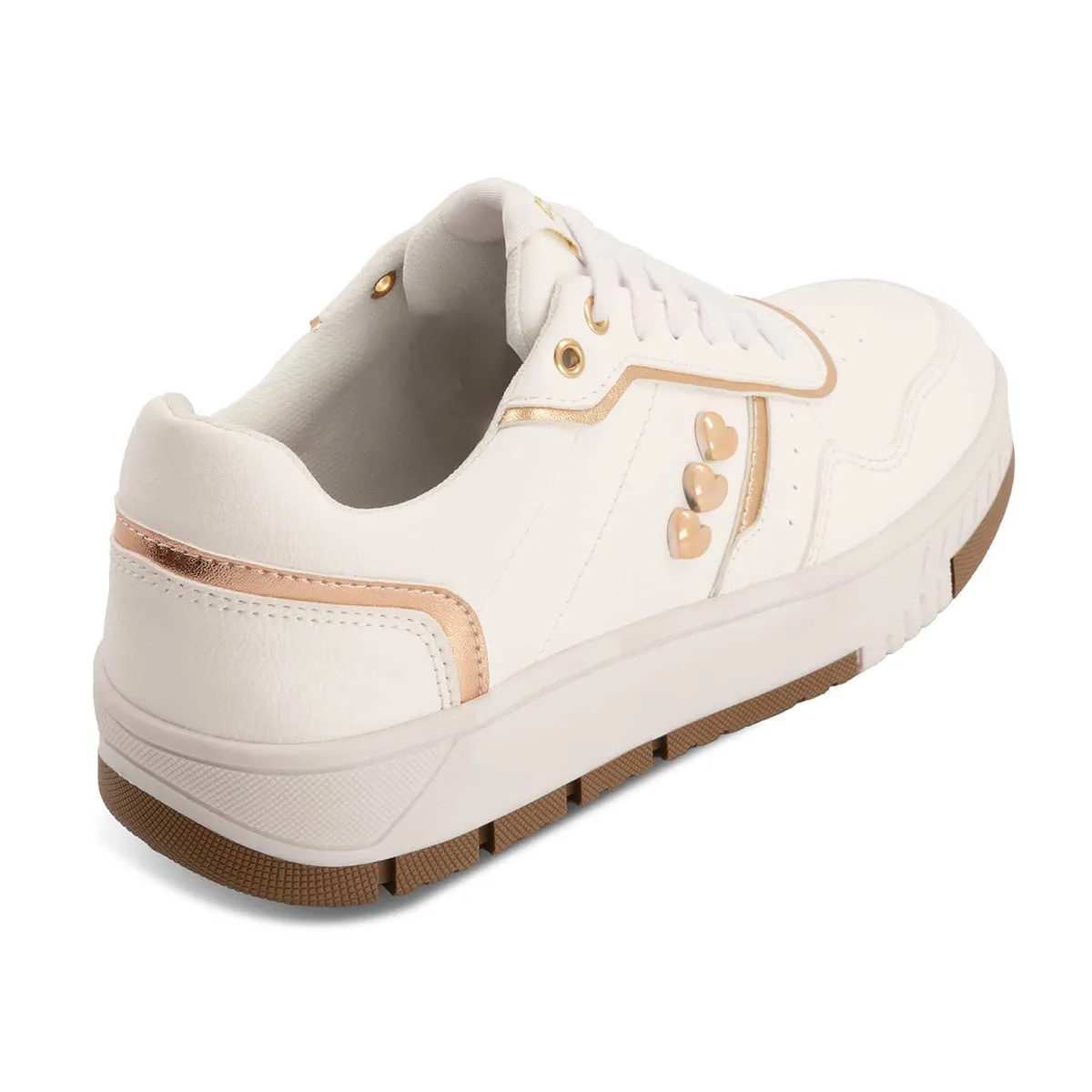 Andrea Women's Casual Sneakers With Hearts 68035