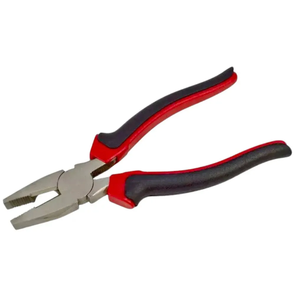 Combination Pliers PRO 8" (200mm) Carbon Steel Black Red - 3 Year Warranty