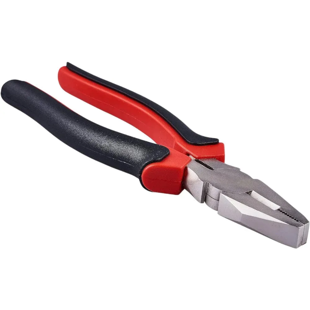 Combination Pliers PRO 8" (200mm) Carbon Steel Black Red - 3 Year Warranty