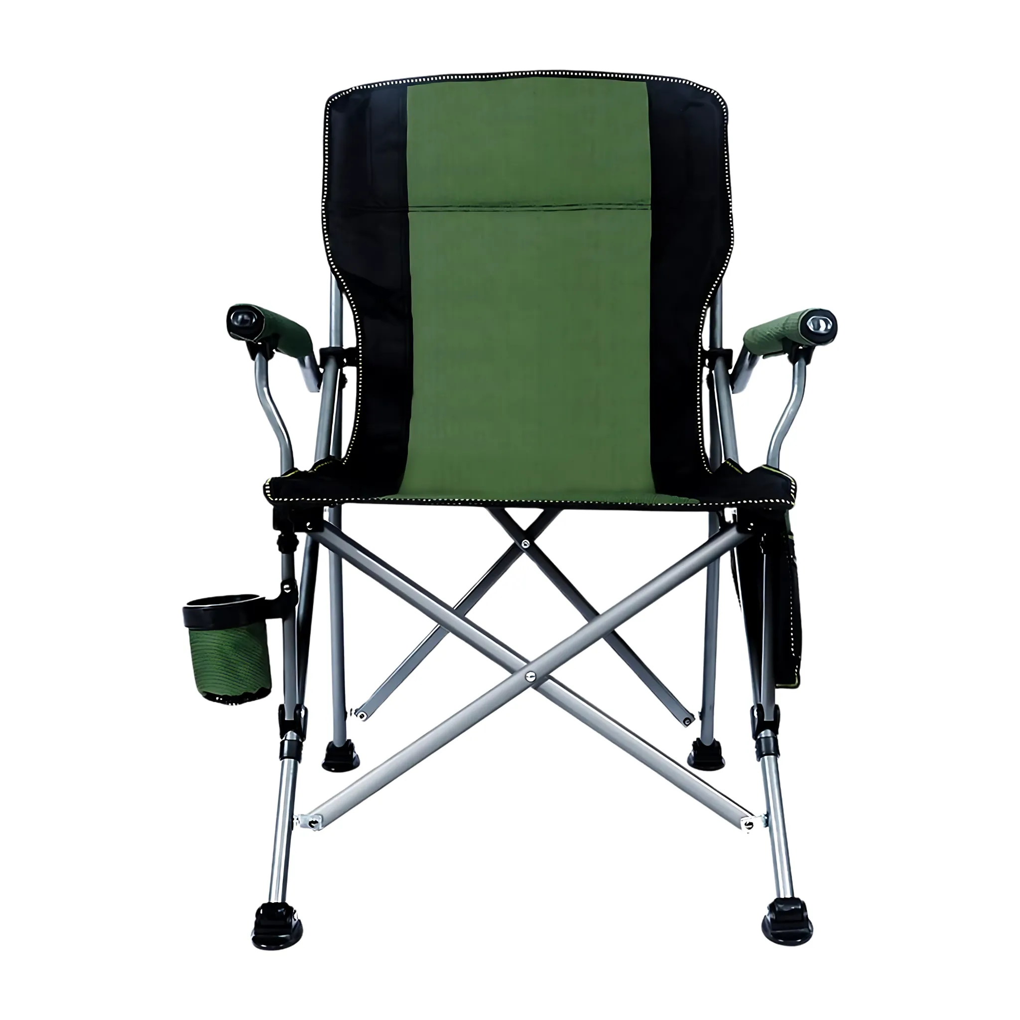 Extra-Large Portable Camping Chair with Canopy Shade Lightweight, Durable, Heavy-Duty Folding Indoor Outdoor Boss Chair