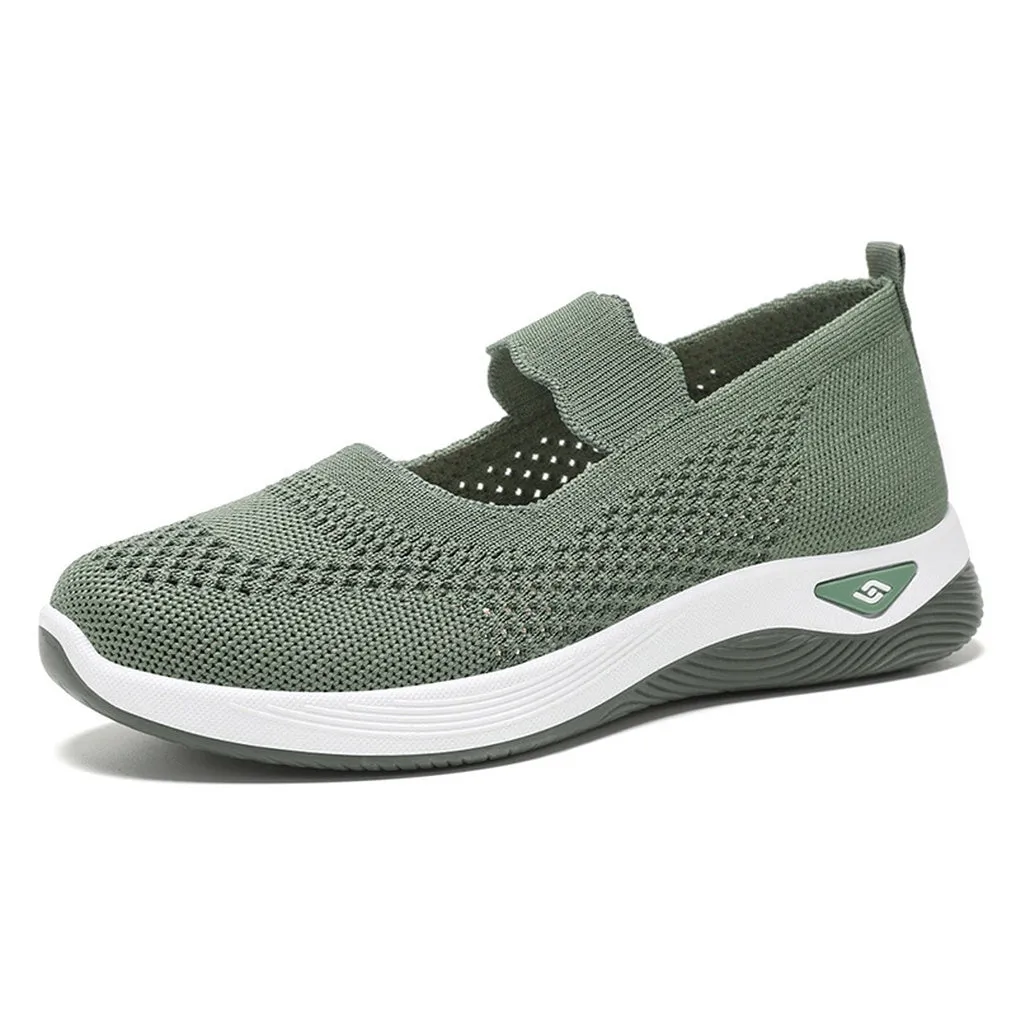 Fashionable Minimalist Women's Sneakers with Solid Circular Pattern Outsole