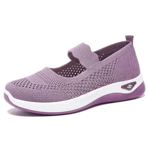 Fashionable Minimalist Women's Sneakers with Solid Circular Pattern Outsole