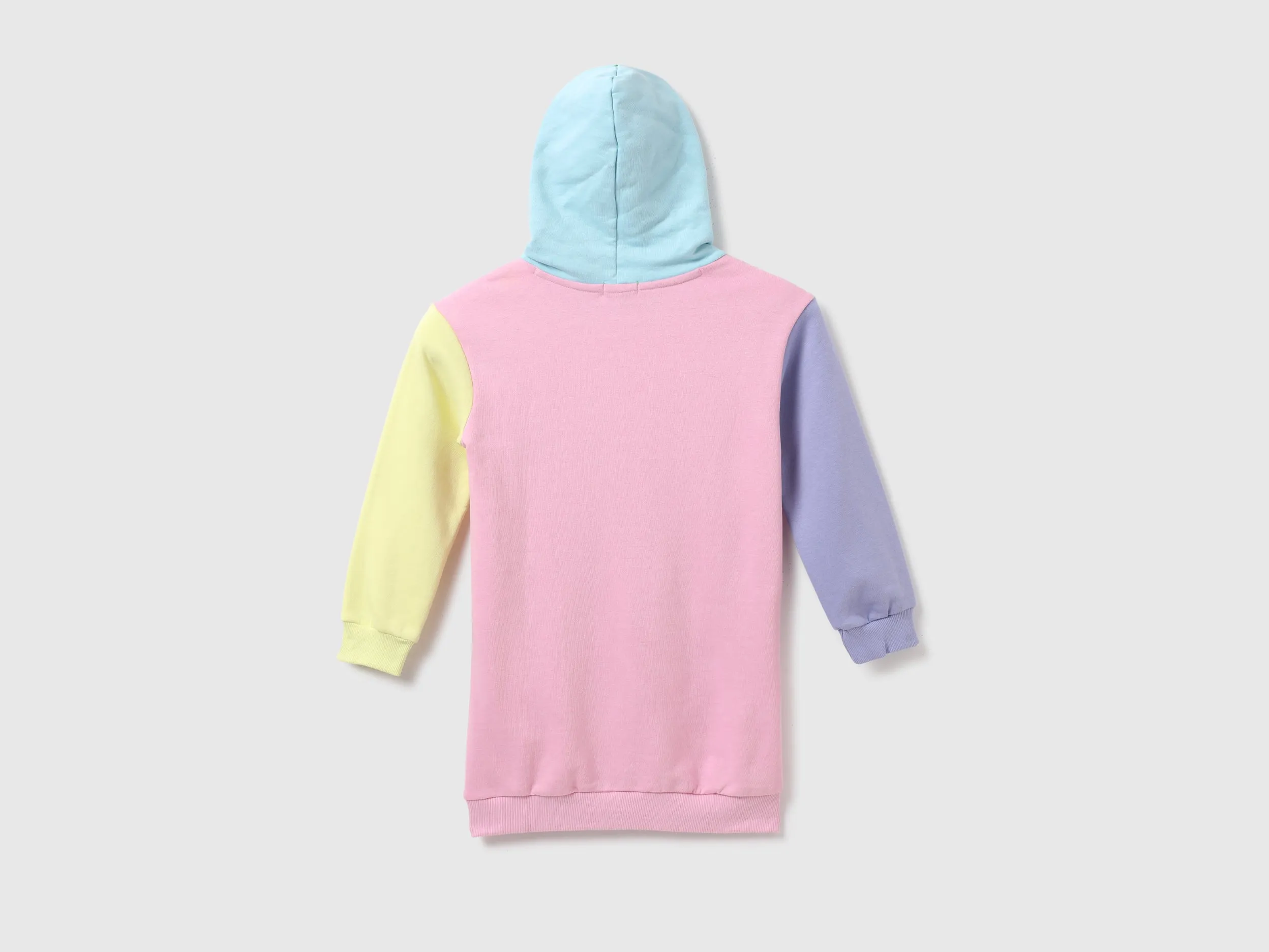 Girls Colorblock Hooded Neck Sweatshirt