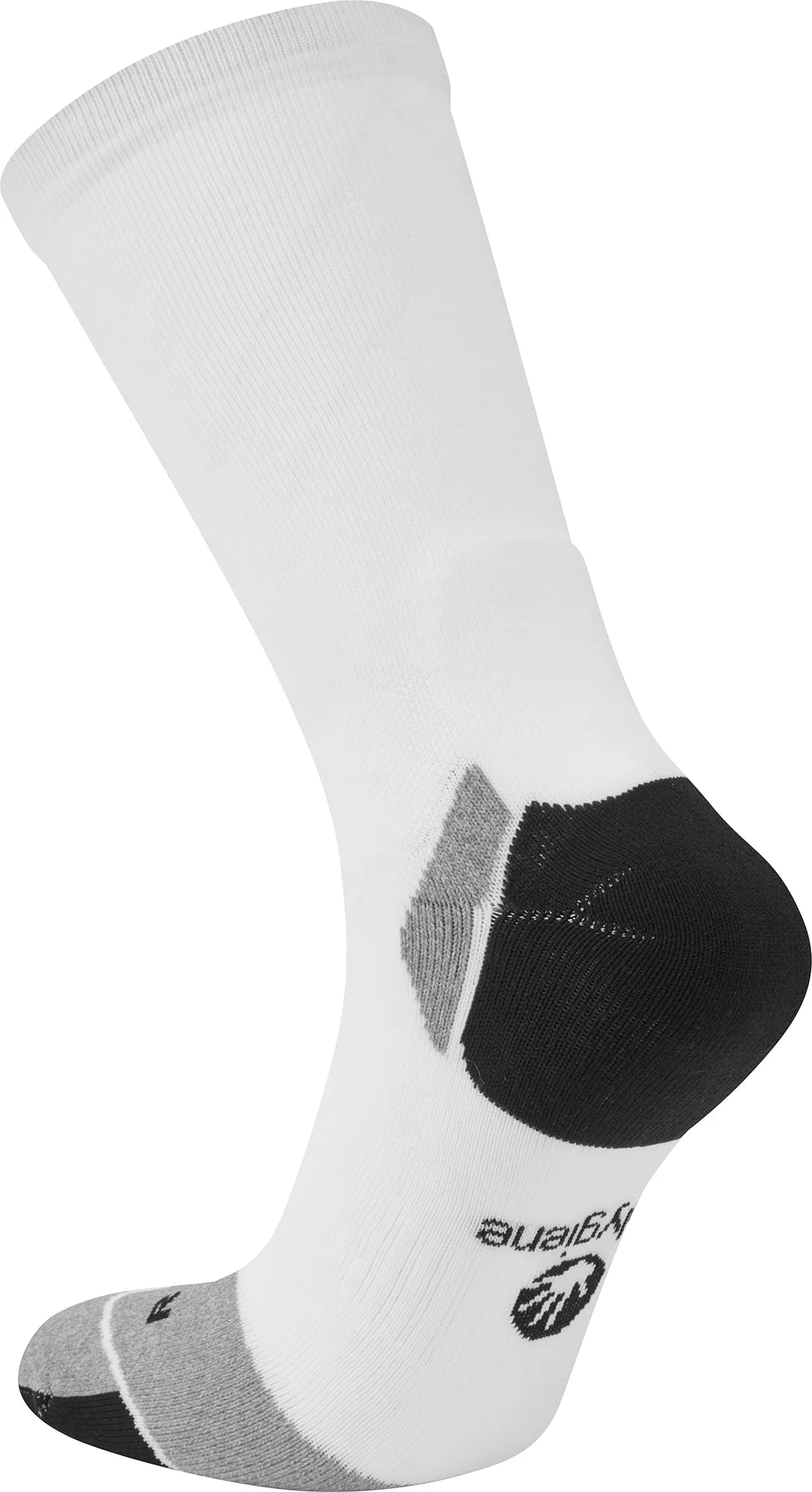 Hilly Marathon Fresh Crew Running Socks - White