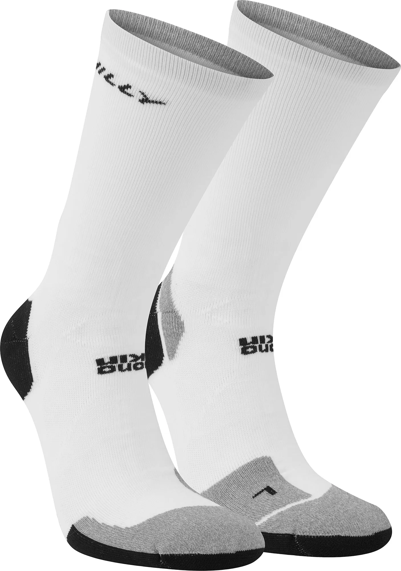 Hilly Marathon Fresh Crew Running Socks - White