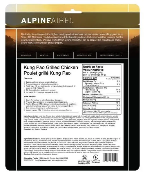 Kung Pao Grilled Chicken (Gluten Free)