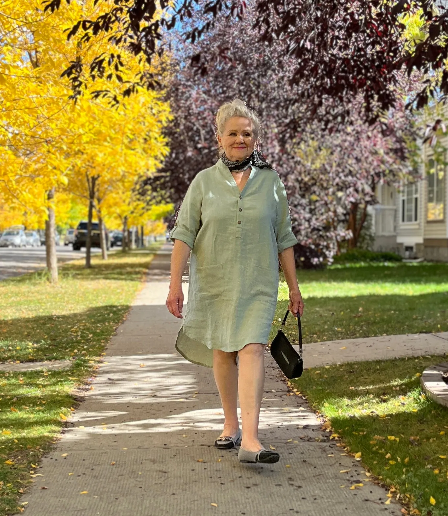 Linen Shirt Dress (Short Version)
