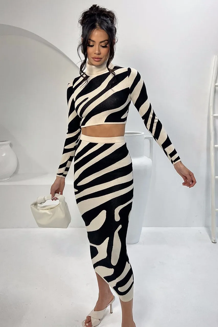 Perrie | Fashionable Striped Set