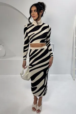 Perrie | Fashionable Striped Set