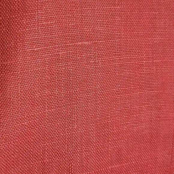 Red Linen Blend Blazer Long Sleeves Top Tailored Size 8/10 Red‎ Sophisticate