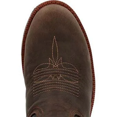Rocky Men's Monocrepe 12" Steel Toe WP Western Boot -Chocolate- RKW0434