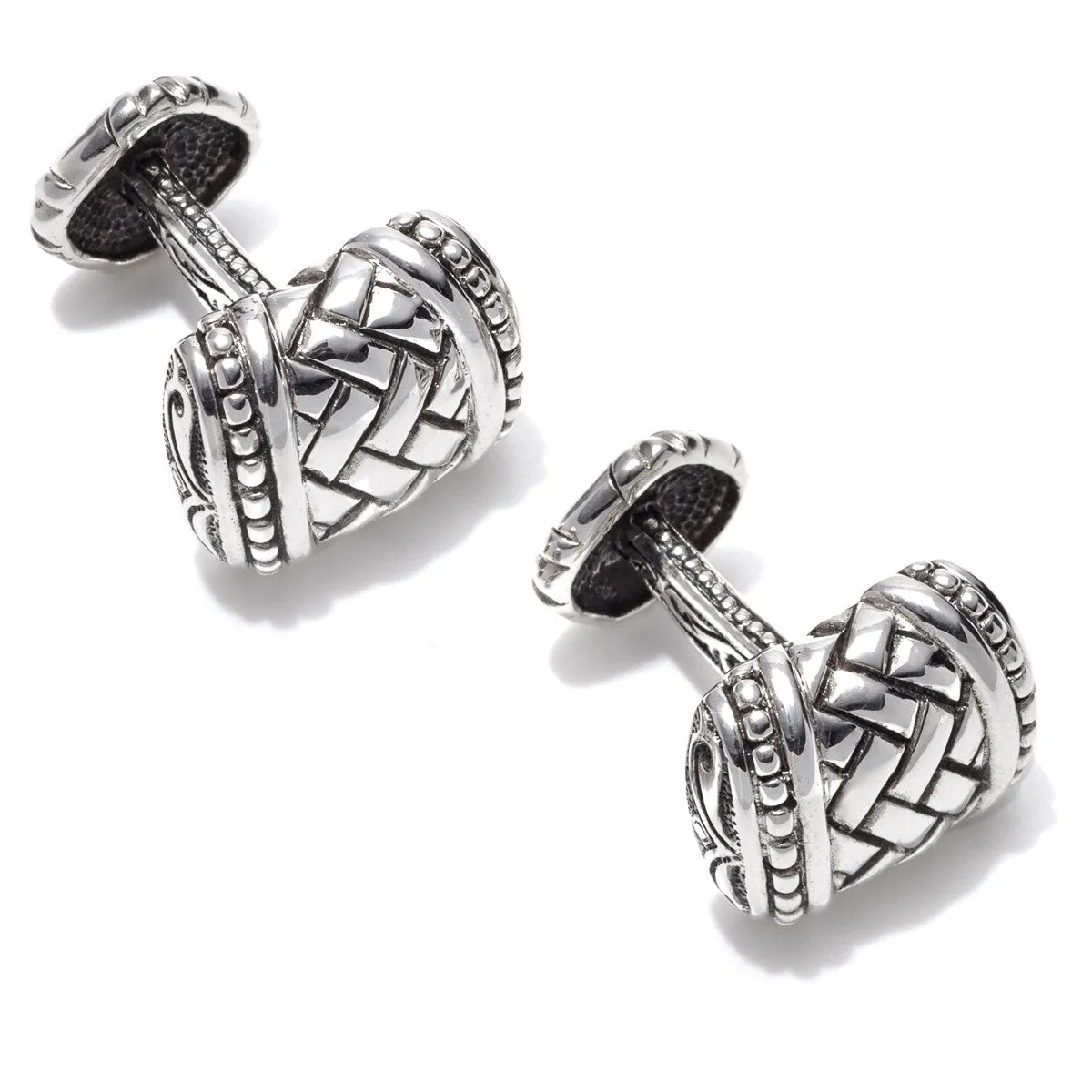 Scott Kay Sterling Silver Equestrian Cufflinks, Swivel Back
