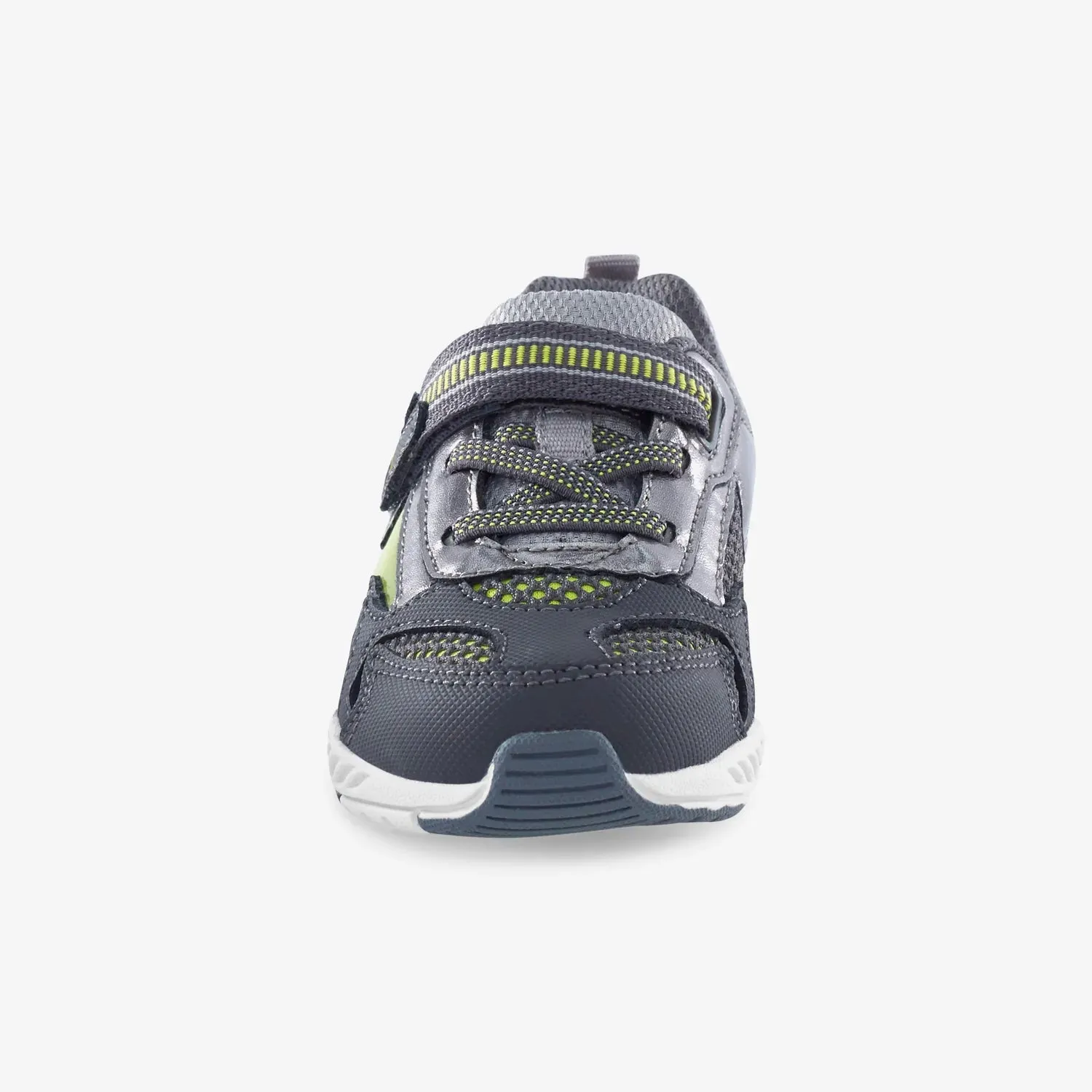 Stride Rite Light-Up Zips Cosmic Sneaker - Grey/Neon