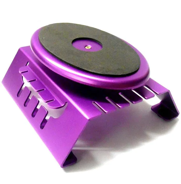 TI0035 RC 1/10 Scale Car Buggy Monster Truck Work Station Rotating Stand Purple
