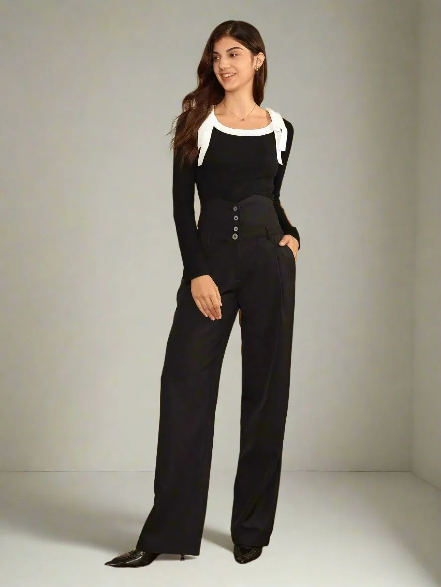 Tylon Wide-Leg Suit Pants
