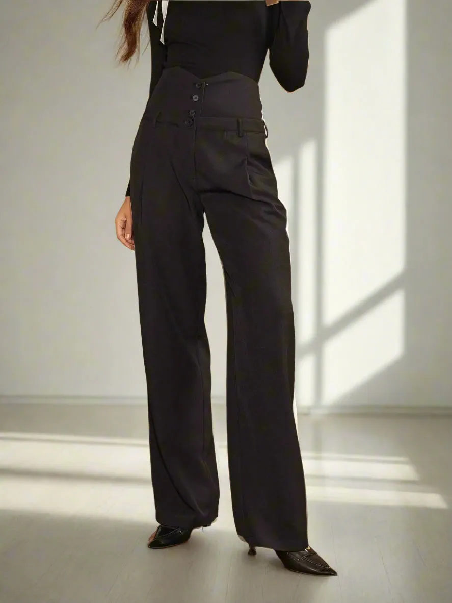 Tylon Wide-Leg Suit Pants
