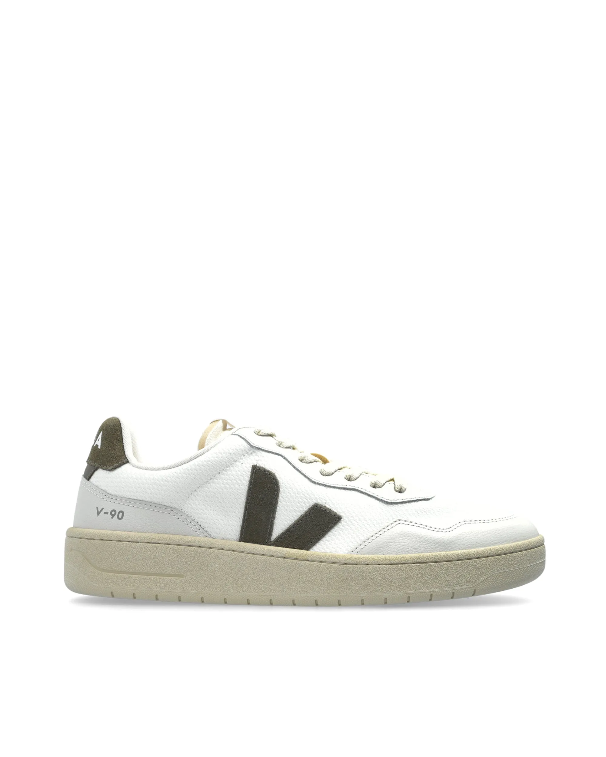 Veja sneakers v 90 b mesh vit/kaki