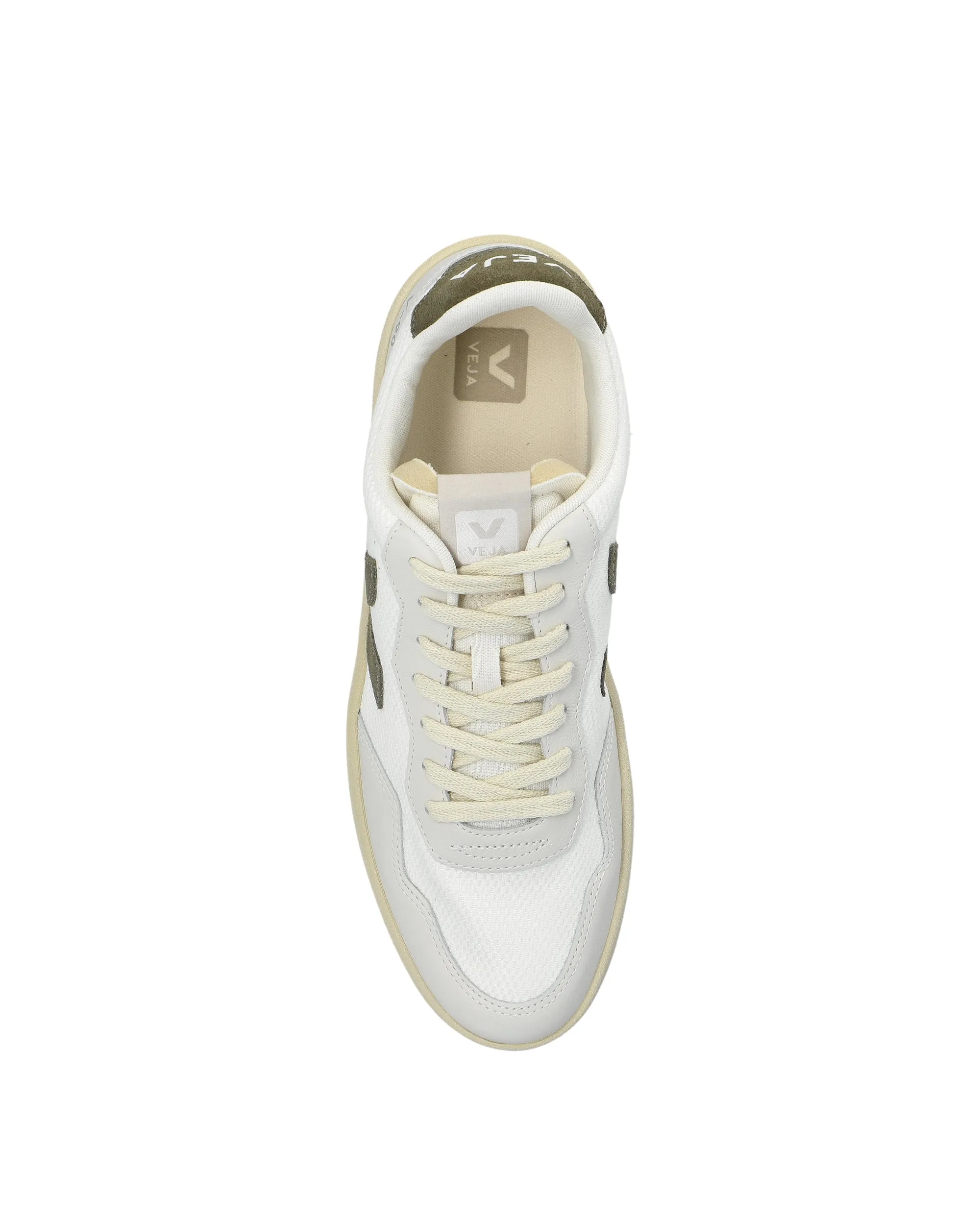 Veja sneakers v 90 b mesh vit/kaki