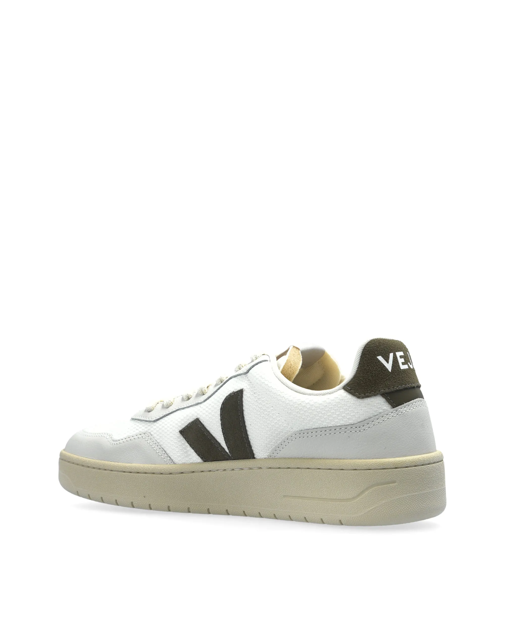 Veja sneakers v 90 b mesh vit/kaki