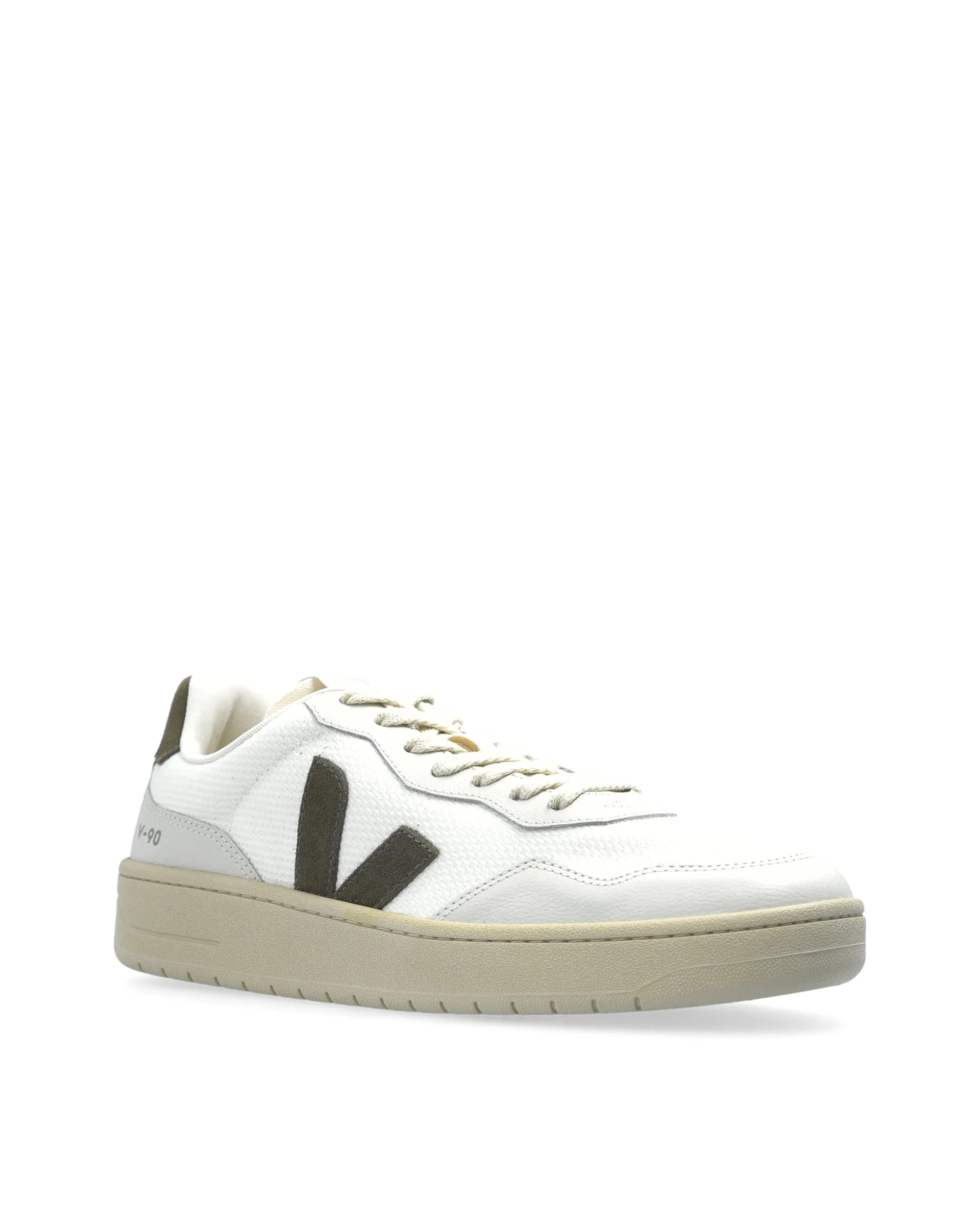 Veja sneakers v 90 b mesh vit/kaki